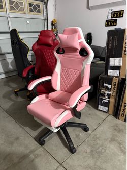 New In box gaming chair pink