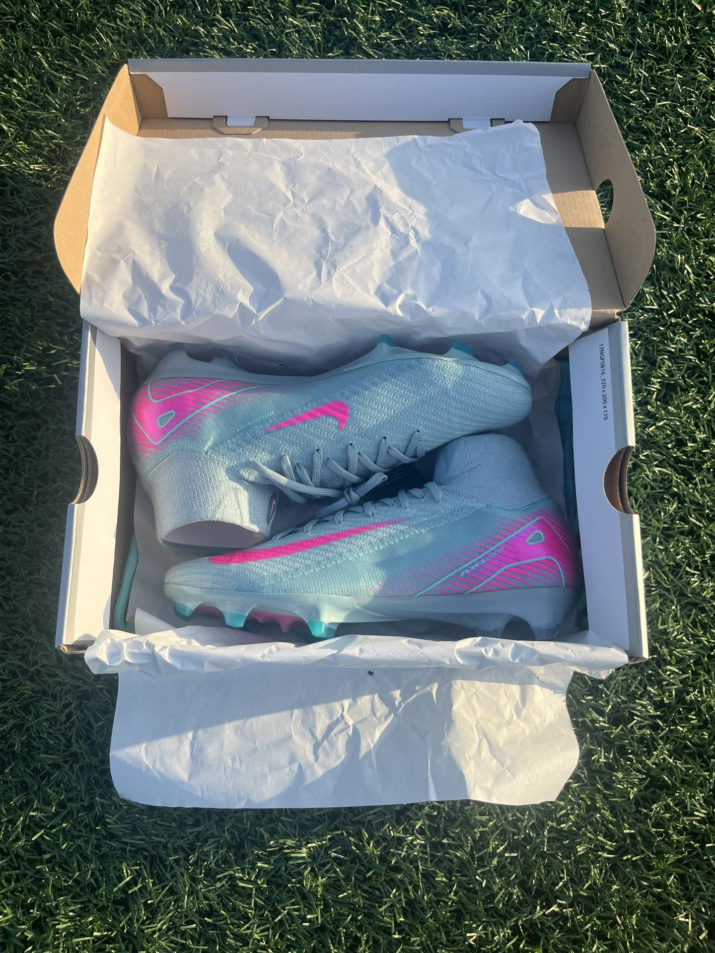 Size 8.5 - Nike Zoom Superfly 10 Elite FG Prism Pack soccer cleats new