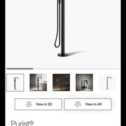 Kohler Floor-mount bath filler trim with handshower PURIST