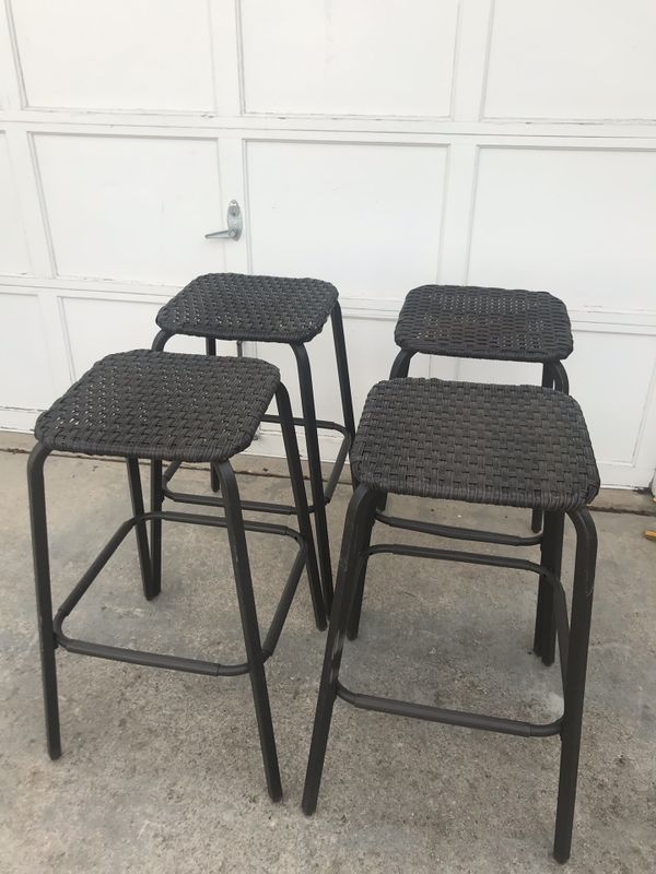 4 Wicker Patio Bar Stools For In Colorado Springs Co Offerup 4 Wicker Patio Bar Stools Colorado Springs