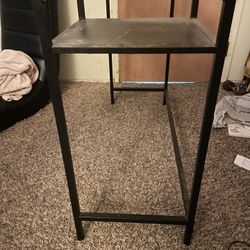 Laptop table, black-brown/glass, 100x36 cm