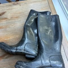 Hunter Original Tall Black Rain Boots – Size 8