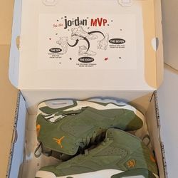 Size 9.5 - Jordan MVP Sky J Light Olive Used With Box 