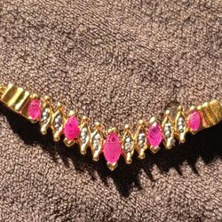 Natural Ruby Necklace $1400 OBO