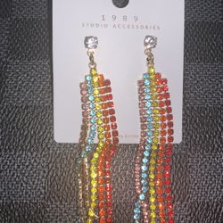 Colored Diamond Fashion Earrings 