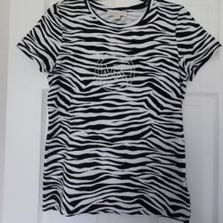 Michael Kors Short-Sleeved Shirt With Emblem On Front 