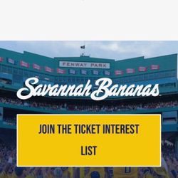 5 Savannah Bananas Tickets Left Field - March 21 - Catch A Home run! 