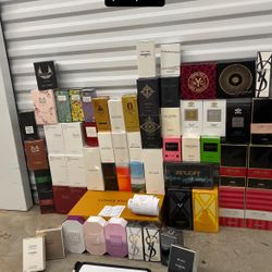 Creed, Baccarat, YSL, Valentino, Intio, Good Girl, Xerjoff,Cartier, Delina, Gucci, LV, Bond 9