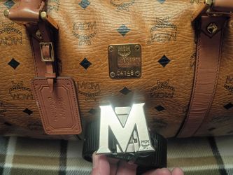 MCM DUFFLE BAG  & BELT BUCKLE
