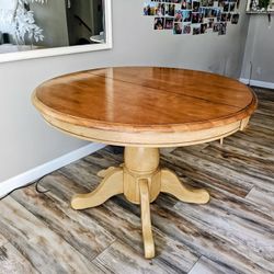 Classic Drop Leaf Pedestal Extension Table