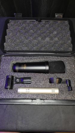 MXL 2001 Large Diaphragm + MXL 603 Small Diaphragm Mic Set w/ Case