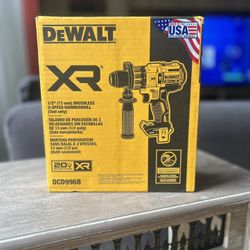 DeWalt 20V MAX XR Brushless 3 Speed Hammer Drill (Tool Only)