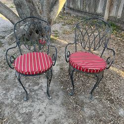 Metal chairs