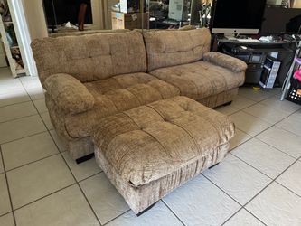 New couch and ottoman