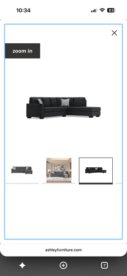 Nice Dark Gray Ashley Furniture Sectional