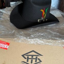 Black Felt Style Tombstone Tall Crown 