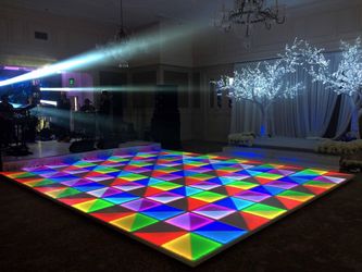 Pista de baile LED interactiva / geométrica