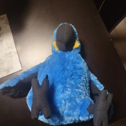 Toy's R Us Blue Parrot Plush 12" Amazon Bird Rio 