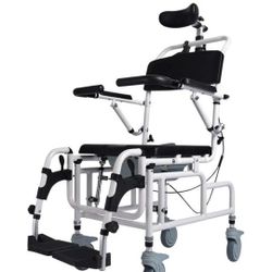 Nurth Tilt-in-Space Around The House Transport Shower And Commode Chair.