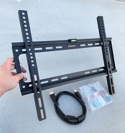 (Brand New) $10 Low-profile Fixed 26-55” TV Wall Mount Bracket, Max 110 lbs with 5ft HDMI Cable 
