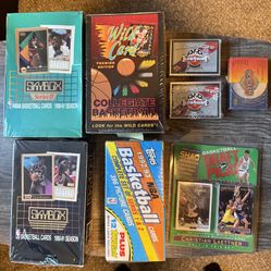 NBA Basketball Sports Card 1990 Through 1994 Topps Skybox Upper Deck Wild Card Draft Picks Lot