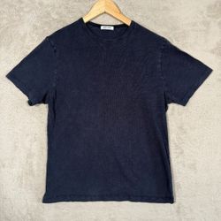T-Shirt Mens Medium Navy Blue Short Sleeve