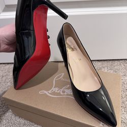 Black Red bottoms heels size 38