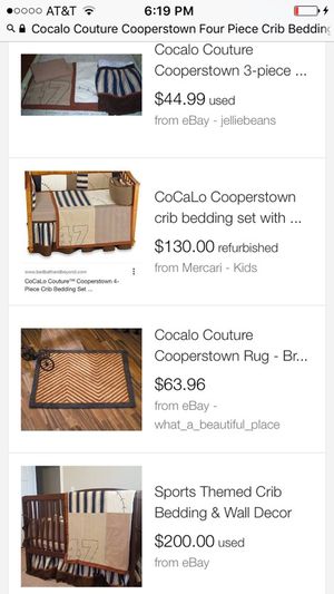 Cocalo Couture Cooperstown 3 Piece Crib Bedding Collection For