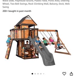 Wood Swing Set. New! In Box