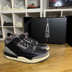 Jordan 3 A Ma Maniere While U Were Sleeping Size 10 Deadstock 