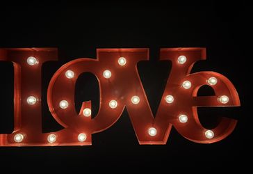 Metal Love Sign