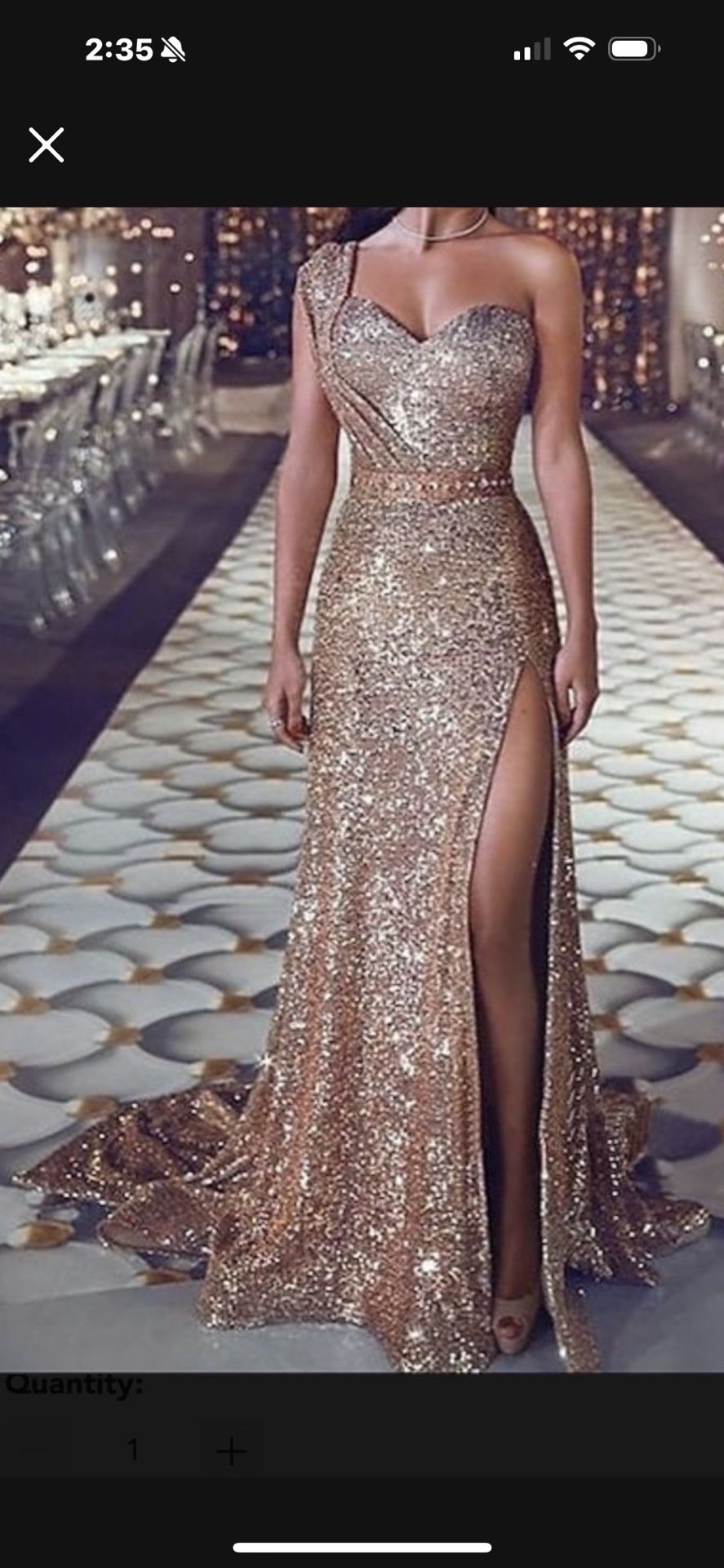 Gold Dress