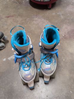 Blue skates!