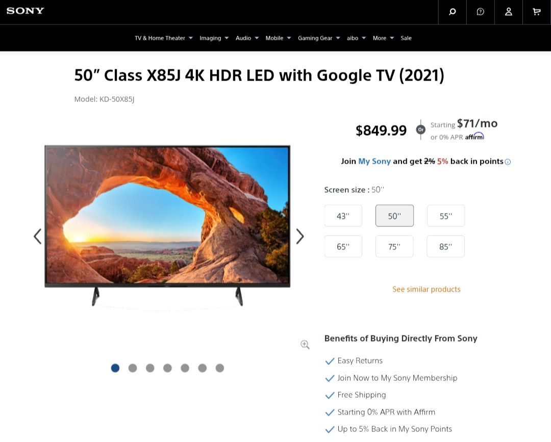 Sony 4K TV