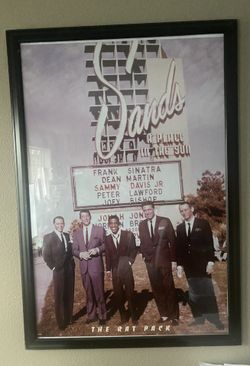 Rat Pack At The Sands Classic Photo Poster (Framed)