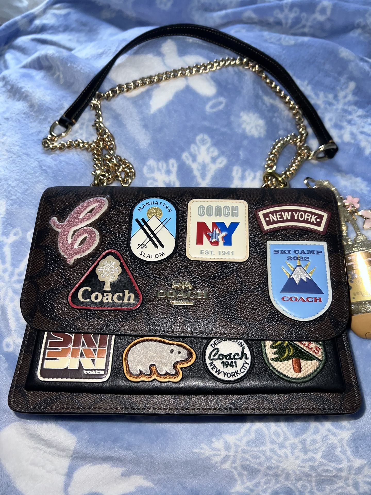 Coach Klare Limited Edition Crossbody Signature Ski Patches