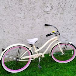 Women's Classic Micargi Rover 26" Beach Cruiser Bike Bicicleta Basket 
