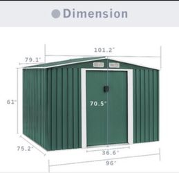 Autdoor Storage. Material: Metal