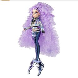MERMAZE MERMAIDZ Color Change Riviera Mermaid Fashion Doll with Designer Outfit & Accessories, Stylish Hair & Sculpted Tail,