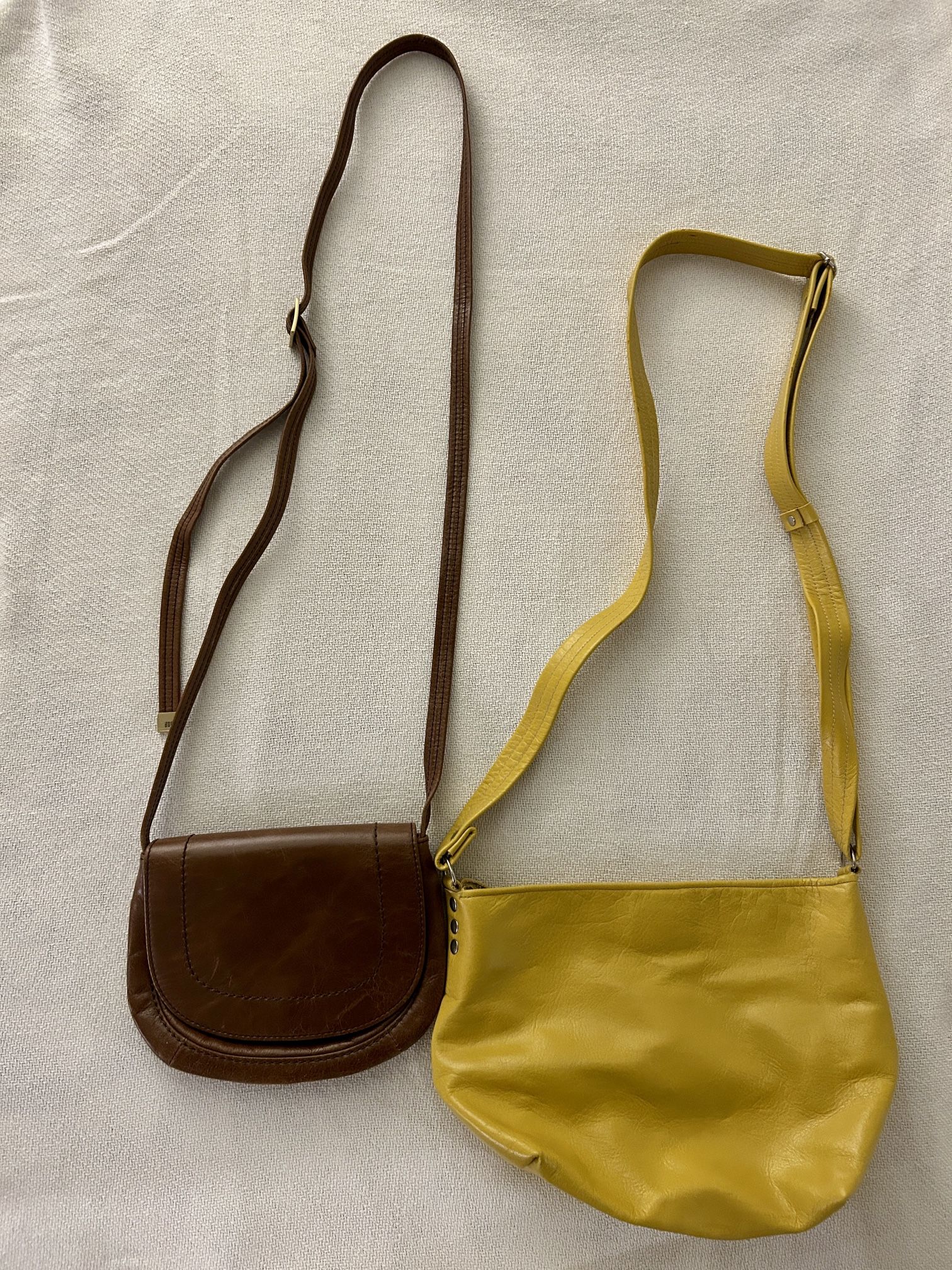 2 Small Leather Crossbody Purses