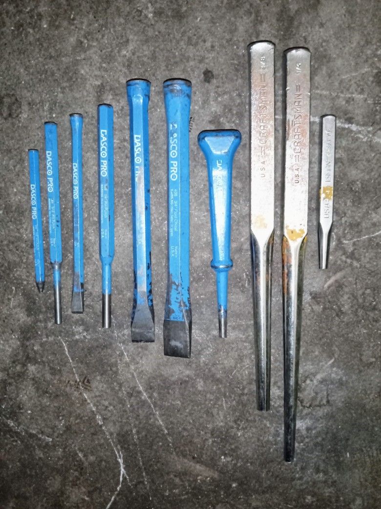 Dasco Pro Punch & Chisels Set and Craftsman for Sale in Bell Gardens