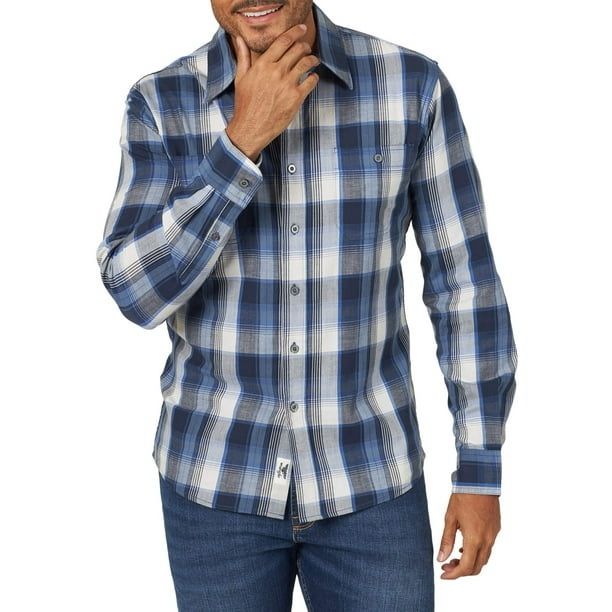 WRANGLER • Men’s Flex for Comfort Plaid Shirt (3XL)
