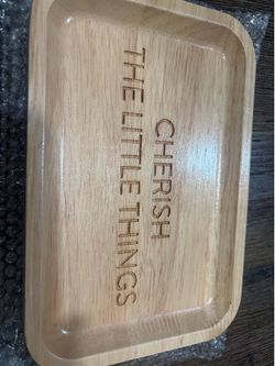 Brand new small wooden plate