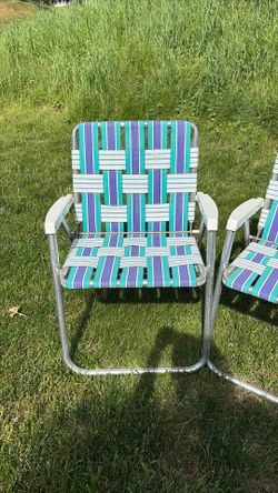 Lawn chairs, foldable