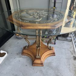 Round  Glass Dining Table