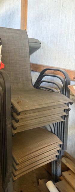 8 Outdoor Patio Sling Chairs