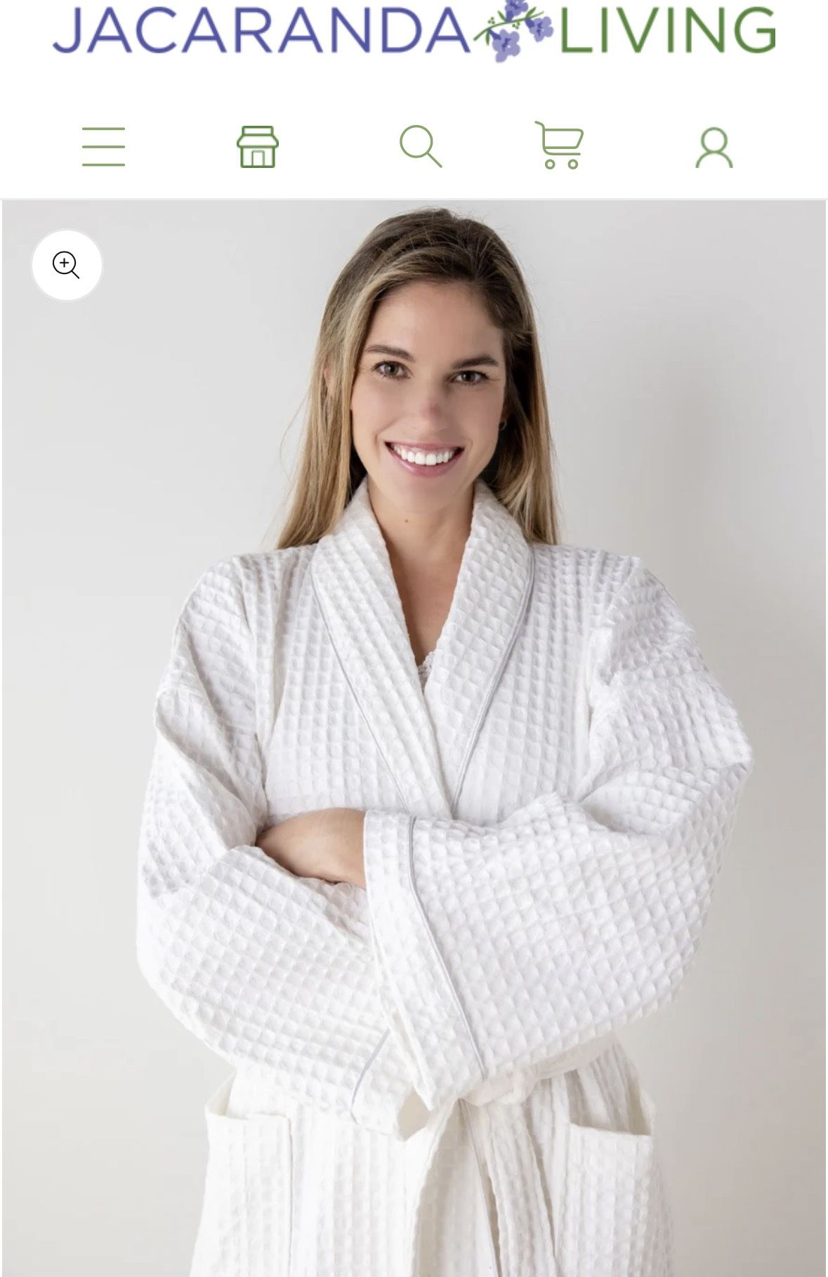 Bathrobe Luxury Waffle Cotton 5-star hotel quality one size textile NEW