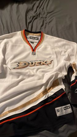 Vintage Anaheim Ducks 2007 Reebok NHL White Away Jersey XL- USED