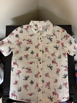 Marvel, Spider Man - short sleeve, button-down shirt