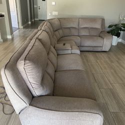 6 PIECES POWER RECLINING SECTIONAL SOFA